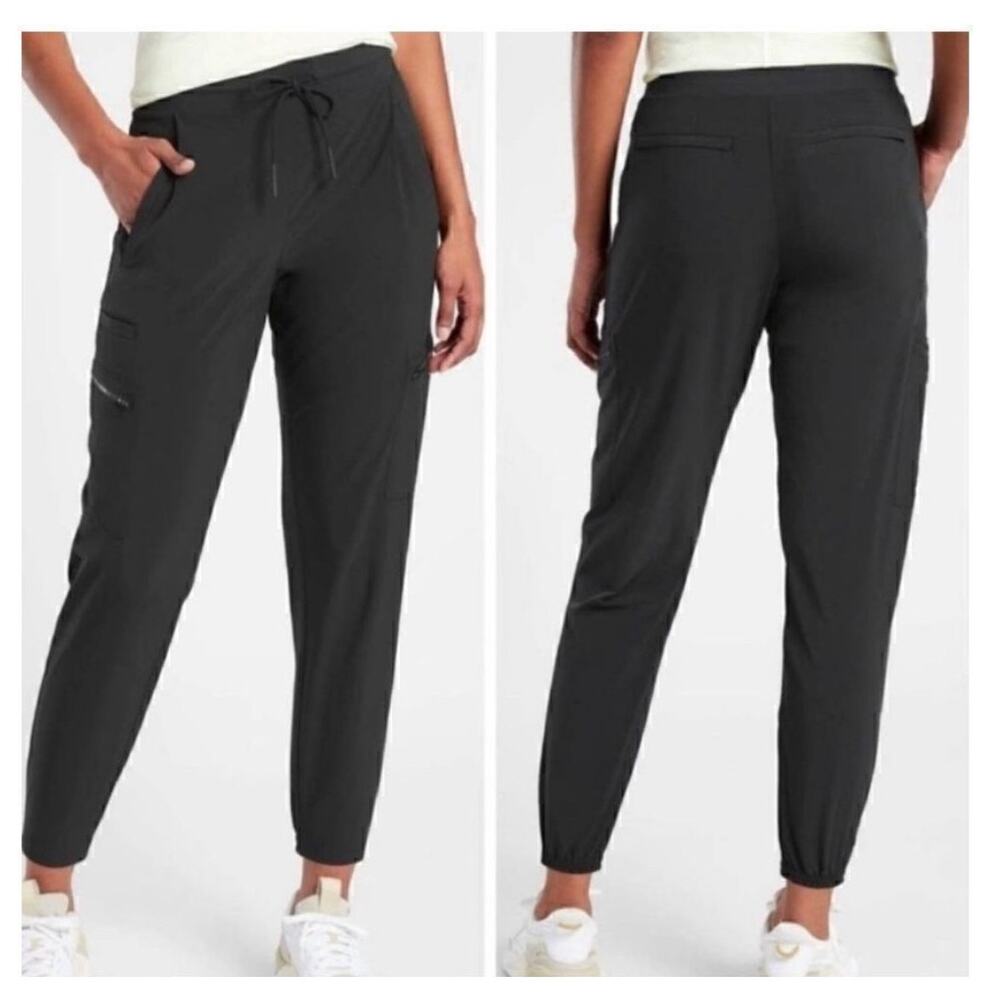 Athleta Go far Travel Pant Black, Jogger, womens size 6 black
